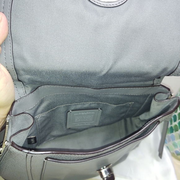 SV/Grey Coach Backpack/Purse Very Gently Used - Picture 3 of 9